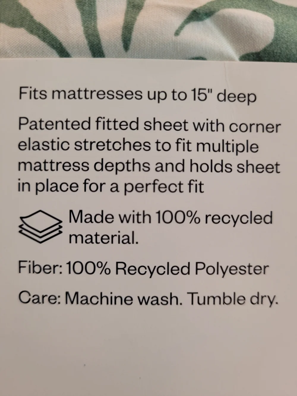 Room Essentials Floral Microfiber Bed Sheet Set - Sage & White Floral Pattern